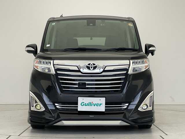トヨタ ルーミー カスタムG S 愛知県 2018(平30)年 5.4万km ブラックマイカメタリック 純正ナビ/モデリスタエアロ/両側パワースライドドア/クルーズコントロール/バックカメラ/コーナーセンサー/純正アルミホイール/LEDヘッドライト/オートライト/ドライブレコーダー/ETC/衝突軽減システム/フルセグ/CD DVD/Bluetooth/ステアリングスイッチ/スマートキー/プッシュスタート