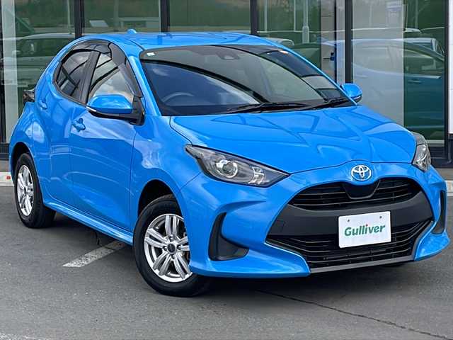 トヨタ ヤリス X 道東・釧路十勝 2021(令3)年 5.1万km シアンM ・４WD/・寒冷地仕様/・プリクラッシュセーフティ/・純正ディスプレイオーディオ/（ラジオ・BT・USB）/・バックカメラ/・レーダークルーズコントロール/・スマートキー/・プッシュスタート/・オートライト/・オートマチックハイビーム/・LTA（レーントレーシングアシスト）/・RSA（ロードサインアシスト）/・TCS（トヨタコミュニケーションシステム）/・ヘッドライトレベライザー/・横滑り防止装置/・オートリトラーミラー/・LEDヘッドライト/・クリアランスソナー/・ビルトインETC/・社外14インチアルミホイール/・保証書/・取扱説明書