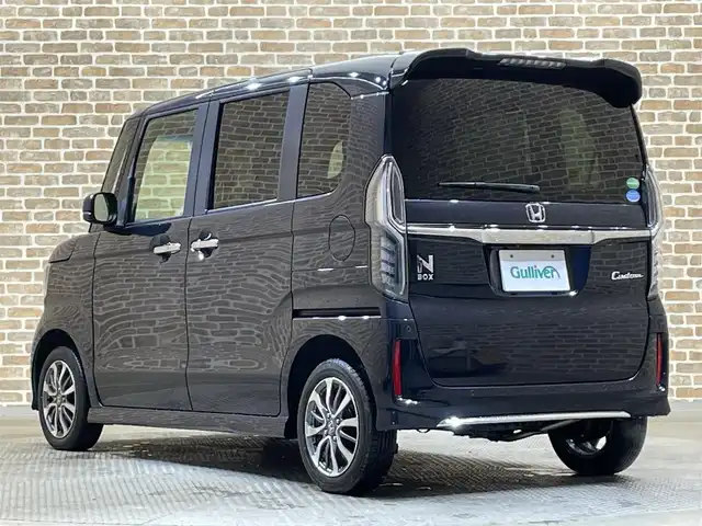 ホンダ Ｎ ＢＯＸ カスタム L 岩手県 2021(令3)年 2.6万km スカイランドブルーM ４WD/左側パワースライドドア/ホンダセンシング/衝突軽減ブレーキ/路外逸脱抑制機能/アダプティブクルーズコントロール/車線維持支援機能/ハイビームアシスト/先行車発信お知らせ機能/標識認識機能/コーナーセンサー/横滑り防止装置/アイドリングストップ/シートバックテーブル/ロールサンシェード/シートヒーター/チップアップリアシート/純正ナビ/フルセグTV/バックカメラ/ETC/ドライブレコーダー/LEDヘッドライト/LEDフォグライト/純正14インチアルミホイール