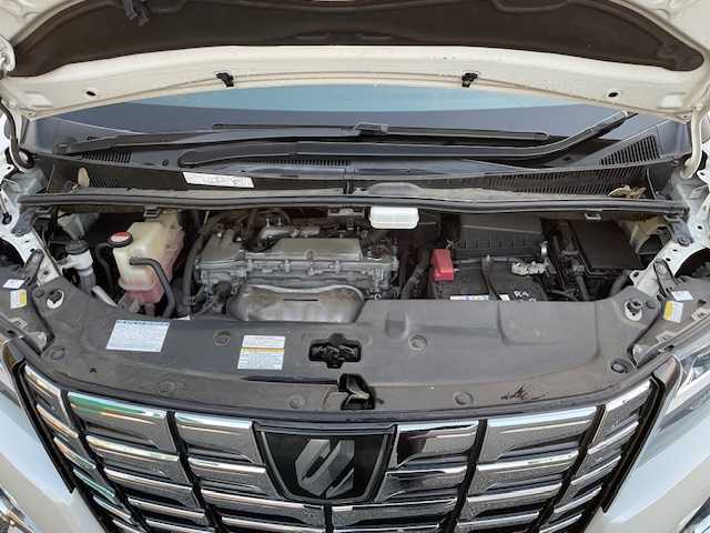 トヨタ アルファード S 茨城県 2017(平29)年 8.8万km ホワイトパールクリスタルシャイン 純正ナビ　/-TV/BT/AM/FM/フリップダウンモニター　/パワースライドドア　/バックカメラ　/コーナーセンサー前後　/ＥＴＣ２．０　/クルーズコントロール　/ドライブレコーダー　/電動格納ミラー　/プッシュスタート　/ハーフレザーシート