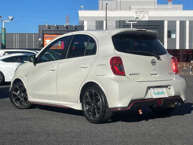日産 マーチ ニスモS 千葉県 2015(平27)年 4.1万km ブリリアントホワイトパール ５MT/社外メモリナビ【AVIC-RW09】/フルセグTV/Bluetooth/DVD/CD/バックカメラ/ETC/柿本マフラー/TEIN車高調/純正16インチアルミホイール/純正フロアマット/社外LEDヘッドライト/前後ドラレコ/スペアタイヤ/スマートキー/スペアキー/保証書/取扱説明書