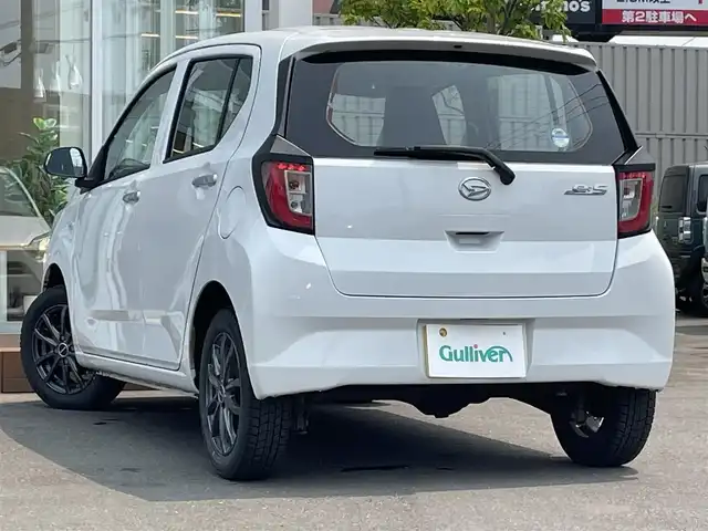 ダイハツ ミラ イース L 道央・札幌 2021(令3)年 2.8万km シャイニングホワイトパール ・４WD/・純正オーディオ/　CD＆ラジオ＆AUX/・アイドリングストップ/・前方ドライブレコーダー/・オートライト/・横滑り防止/・鉄ホイール＆夏タイヤ積込/・純正フロアマット/・リモコンキー/・スペアキー