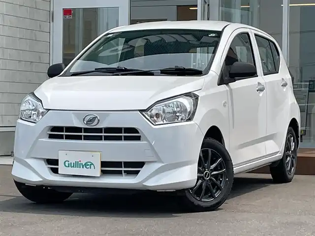 ダイハツ ミラ イース L 道央・札幌 2021(令3)年 2.8万km シャイニングホワイトパール ・４WD/・純正オーディオ/　CD＆ラジオ＆AUX/・アイドリングストップ/・前方ドライブレコーダー/・オートライト/・横滑り防止/・鉄ホイール＆夏タイヤ積込/・純正フロアマット/・リモコンキー/・スペアキー