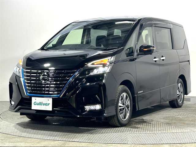 日産 セレナ e－パワー ハイウェイスター V 大阪府 2020(令2)年 3.4万km ダイヤモンドブラック ProPILOT 純正ナビ(フルセグ/DVD再生/Blu-ray/Bluetooth) 360カメラ 後席モニター パークアシスト 衝突軽減 レーダークルコン BSM クリアランスソナー 前後ドラレコ