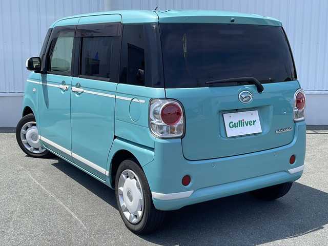 ダイハツ ムーヴ キャンバス G ホワイトアクセント リミテッド SAⅢ 三重県 2019(令1)年 6.2万km ファインミントメタリック 社外7型ナビ(AM/FM/CD/TV/BT)/フルセグTV/全周囲カメラ/ETC/前後ドライブレコーダー/両側パワースライドドア/オートハイビーム/純正フロアマット/衝突軽減ブレーキ/レーンキープアシスト/アイドリングストップ/横滑り防止/純正アルミホイールキャップ/ステアリングスイッチ/電動格納ミラー/禁煙車