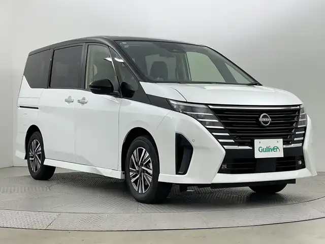 日産 セレナ e－パワー ハイウェイスター V 新潟県 2025(令7)年 0.1千km 白 プロパイロット緊急停止支援システム/インテリジェントルームミラー/NissanConnectナビゲーションシステム/Bluetooth/フルセグTV/インテリジェント アラウンドビューモニター/両側パワースライドドア/フットオープナー/レーダークルーズコントロール/アダプティブLEDヘッドライトシステム/純正16インチアルミホイール/ワイヤレス充電器/ブラインドスポットモニター/前後ドラレコ/スマートキー/ビルトインETC2.0