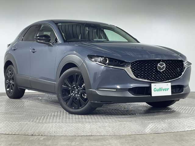 マツダ ＣＸ－３０ 20S ブラックトーンED 神奈川県 2022(令4)年 3.9万km ポリメタルグレーM マツダ8.8型コネクトSDナビゲーション/CD DVD　フルセグ/Bluetooth　HDMI　USB/360度ビューカメラ/i-ACTIVSENSE/スマートシティブレーキサポート/AT誤発進抑制機能/レーダークルーズコントロール/フロントリアパーキングセンサー/車線逸脱警報システム/レーンキープアシスト/ブラインドスポットモニタリング/接近車両検知/クルージングトラフィックサポート/ドライブセレクション/アイドリングストップ/パワーバックドア/ヘッドアップディスプレイ/自動防眩ルームミラー/アクティブドライビングディスプレイ交通標識認識システム/ドライビングアテンションアラート/革巻きステアリング/パドルシフト/純正前後ドライブレコーダー/純正ETC/電動パーキングブレーキ/オートブレーキホールド/プッシュスタート/スマートキー/アダブティブLEDヘッドライト/オートライト/シグネチャーLEDランプ付LEDリアコンビネーションランプ/純正リアスポイラー/純正18インチアルミホイール
