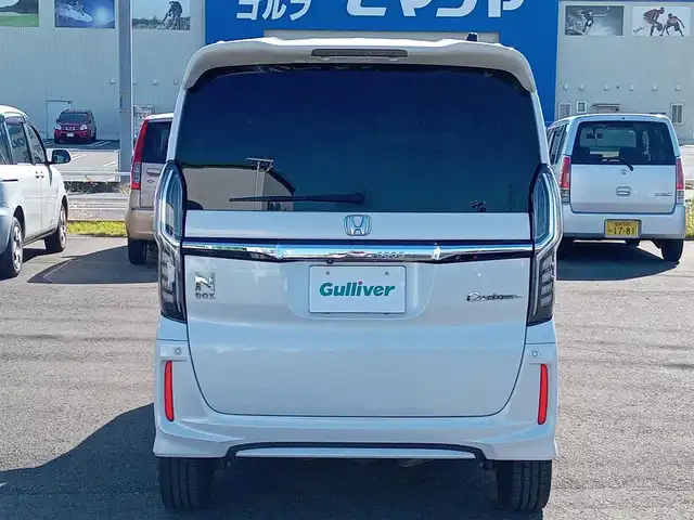 ホンダ Ｎ ＢＯＸ カスタム G L ターボ ホンダセンシング 福井県 2019(令1)年 6.8万km プラチナホワイトパール 4WD/純正8インチナビ（VXU-195NBi）/・（フルセグTV/CD/DVD/Bluetooth）/バックカメラ/両側パワースライドドア/ホンダセンシング/レーンキープアシスト/レーダークルーズコントロール/ETC/前後ドライブレコーダー/純正フロアマット/ステアリングリモコン/パドルシフト/オートLEDヘッドライト/電動格納ウィンカーミラー/純正15インチAW/スマートキー