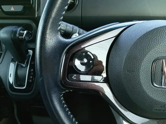 ホンダ Ｎ ＢＯＸ カスタム G L ターボ ホンダセンシング 福井県 2019(令1)年 6.8万km プラチナホワイトパール 4WD/純正8インチナビ（VXU-195NBi）/・（フルセグTV/CD/DVD/Bluetooth）/バックカメラ/両側パワースライドドア/ホンダセンシング/レーンキープアシスト/レーダークルーズコントロール/ETC/前後ドライブレコーダー/純正フロアマット/ステアリングリモコン/パドルシフト/オートLEDヘッドライト/電動格納ウィンカーミラー/純正15インチAW/スマートキー