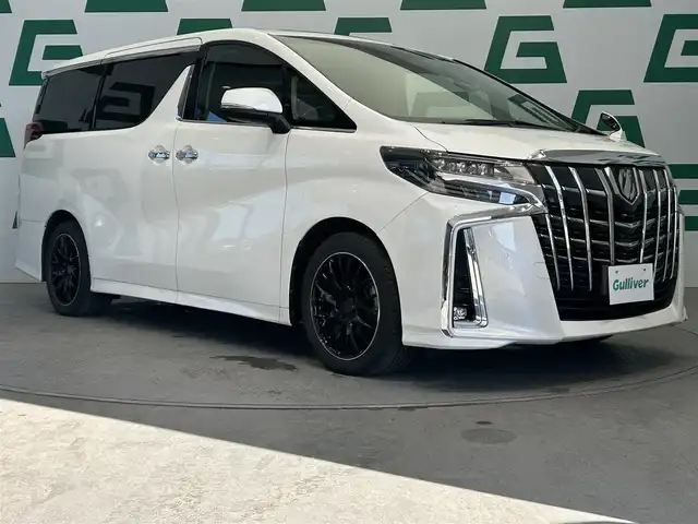 トヨタ アルファード S Cパッケージ 鹿児島県 2018(平30)年 5万km ホワイトパールクリスタルシャイン 禁煙車/純正SDナビ/　（Bluetooth.フルセグTV）/バックモニター/純正フリップダウンモニター/両側パワースライドドア/トヨタセーフティセンス/・プリクラッシュセーフティ/・アダプティブクルーズコントロール/・レーントレーシングアシスト/・ロードサインアシスト/・先行車発進お知らせ機能/ブラインドスポットモニター/クリアランスソナー/デジタルインナーミラー/前席シートヒーター、シートベンチレーション/ステアリングヒーター/置くだけ充電/パワーバックドア