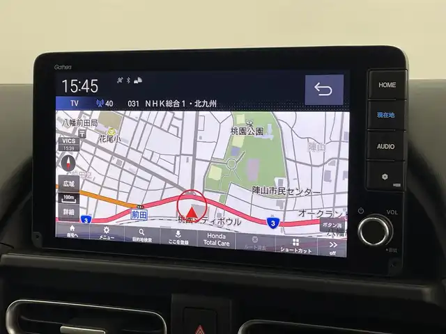 ホンダ フリード クロスター 福岡県 2025(令7)年 0.1万km未満 ベージュ 登録済未使用車　/純正ナビ（フルセグＴＶ）　/バックカメラ　/ＡＣＣ　/コーナーセンサー　/衝突被害軽減ブレーキ　/レーンキープ　/ＢＳＭ　/踏み間違い防止　/両側電動スライドドア　/ハーフレザー　/シートヒーター　/ＬＥＤ