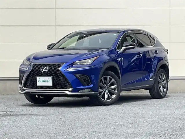 レクサス ＮＸ 300h Fスポーツ 茨城県 2018(平30)年 7.5万km ヒートブルーコントラストレイヤリング 後期型モデル/メーカーナビ/バックカメラ/サイドカメラ/レクサスセーフティセンス/レーダークルーズコントロール/革巻きステアリング/ステアリングスイッチ/ステアリングヒーター/本革パワーメモリーシート/シートヒーター/ベンチレーション/パワーバックドア/LEDヘッドライト/オートハイビーム/オートワイパー/オートライト