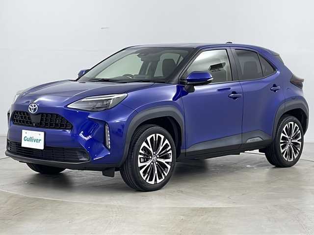 トヨタ ヤリスクロス ハイブリッド Z 道央・札幌 2021(令3)年 4万km ダークブルーマイカM ・4WD/・寒冷地仕様/・純正ナビ＆TV＆DVD＆BT＆USB＆miracast/・パノラミックビューモニター/・トヨタセーフティセンス/・プリクラッシュセーフティ/・レーントレーシングアシスト/・レーダークルコン/・オートマチックハイビーム/・ロードサインアシスト/・ブラインドスポットモニター/・カラーヘッドアップディスプレイ/・ステアリングヒーター/・ハーフレザーシート/・パワーシート/・シートヒーター/・AC100V/・ビルトインETC/・LEDヘッドライト/・LEDフォグ/・ドアミラーヒーター/・クリアランスソナー/・スマートキー/・純正18インチAW
