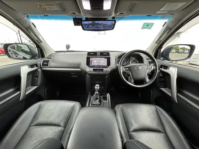 トヨタ ランドクルーザー プラド TX Lパッケージ ブラックED 福井県 2021(令3)年 2.7万km 黒 サンルーフ/レザーシート/フルセグTV/シートヒーター/エアシート/パワーシート/フォグランプ/Bカメラ/コーナーセンサー前後/ドラレコ/デジタルインナーミラー/クルーズコントロール/ルーフレール/オートライト/オートマチックハイビーム/HDMI端子/社外ナビ/レーンキープアシスト/横滑り防止装置/レーンキープアシスト/LED/純正フロアマット/純正18AW