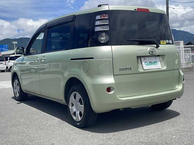 トヨタ シエンタ X LTD 山梨県 2008(平20)年 16.4万km ライトグリーンメタリック 純正ナビ　/電動スライドドア　/バックカメラ　/ＥＴＣ　/ワンセグ　/Ｂｌｕｅｔｏｏｔｈ接続　/マニュアルエアコン　/ＨＩＤヘッドライト　/リモコンキー　/盗難防止装置　/横滑り防止　/純正フロアマット