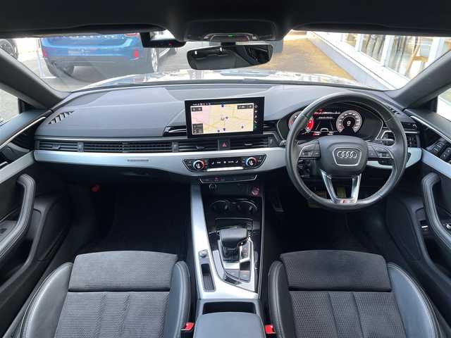 アウディ Ａ５ SB 40TDIクワトロ Sライン 山梨県 2021(令3)年 1.8万km デイトナグレーパールエフェクト アシスタンスＰ/ＡＣＣ/ＬＫＡ/ＢＳＡ/レーザーライトＰ/マトリクスＬＥＤ/オートハイビーム/ヘッドライトウォッシャー/パークアシストP/360カメラ/パークアシスト/黒半革シート/シートヒーター
