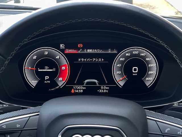 アウディ Ａ５ SB 40TDIクワトロ Sライン 山梨県 2021(令3)年 1.8万km デイトナグレーパールエフェクト アシスタンスＰ/ＡＣＣ/ＬＫＡ/ＢＳＡ/レーザーライトＰ/マトリクスＬＥＤ/オートハイビーム/ヘッドライトウォッシャー/パークアシストP/360カメラ/パークアシスト/黒半革シート/シートヒーター