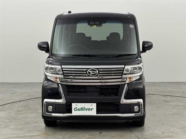 ダイハツ タント カスタムX トップED LTD SAⅢ 福岡県 2018(平30)年 4.2万km ブラックマイカメタリック プッシュスタート　/衝突軽減ブレーキ　/横滑り防止装置　/アイドリングストップ　/両側電動スライドドア　/ハーフレザーシート　/シートヒーター　/電動格納式ドアミラー　/オートハイビーム　/ＬＥＤヘッドライト　/純正１４インチＡＷ