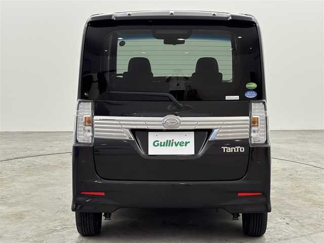 ダイハツ タント カスタムX トップED LTD SAⅢ 福岡県 2018(平30)年 4.2万km ブラックマイカメタリック プッシュスタート　/衝突軽減ブレーキ　/横滑り防止装置　/アイドリングストップ　/両側電動スライドドア　/ハーフレザーシート　/シートヒーター　/電動格納式ドアミラー　/オートハイビーム　/ＬＥＤヘッドライト　/純正１４インチＡＷ