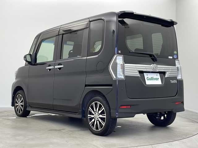 ダイハツ タント カスタムX トップED LTD SAⅢ 大阪府 2018(平30)年 4.2万km ブラックマイカメタリック プッシュスタート　/衝突軽減ブレーキ　/横滑り防止装置　/アイドリングストップ　/両側電動スライドドア　/ハーフレザーシート　/シートヒーター　/電動格納式ドアミラー　/オートハイビーム　/ＬＥＤヘッドライト　/純正１４インチＡＷ