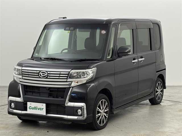 ダイハツ タント カスタムX トップED LTD SAⅢ 福岡県 2018(平30)年 4.2万km ブラックマイカメタリック プッシュスタート　/衝突軽減ブレーキ　/横滑り防止装置　/アイドリングストップ　/両側電動スライドドア　/ハーフレザーシート　/シートヒーター　/電動格納式ドアミラー　/オートハイビーム　/ＬＥＤヘッドライト　/純正１４インチＡＷ