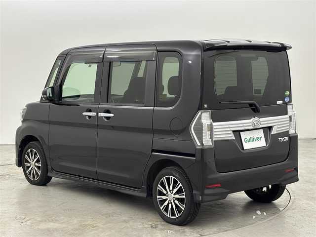 ダイハツ タント カスタムX トップED LTD SAⅢ 福岡県 2018(平30)年 4.2万km ブラックマイカメタリック プッシュスタート　/衝突軽減ブレーキ　/横滑り防止装置　/アイドリングストップ　/両側電動スライドドア　/ハーフレザーシート　/シートヒーター　/電動格納式ドアミラー　/オートハイビーム　/ＬＥＤヘッドライト　/純正１４インチＡＷ