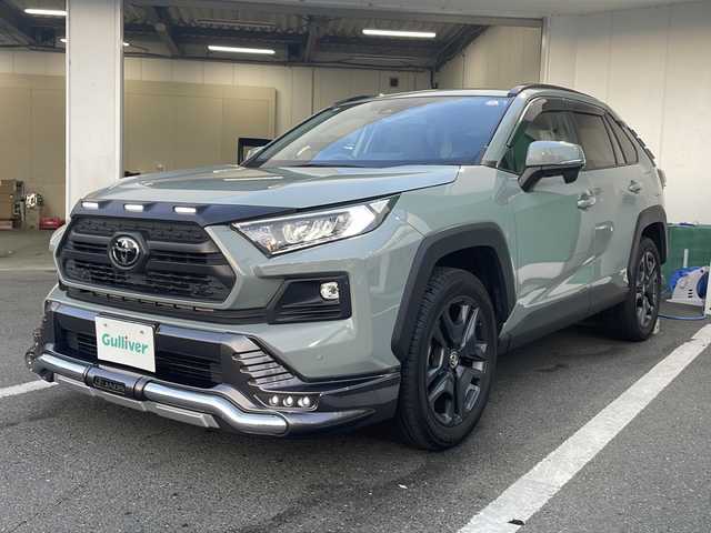 トヨタ ＲＡＶ４ アドベンチャー 京都府 2022(令4)年 4.5万km アーバンカーキ 純正９インチナビ　Ｂｌｕｅｔｏｏｔｈオーディオ　ＵＳＢ接続　フルセグ　ＤＶＤ再生　バックカメラ　ＪＡＯＳエアロ　レーダークルーズ　シートベンチレーション　シートヒーター　ブラインドスポットモニター