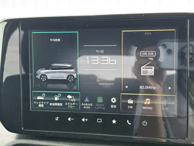 スズキ スイフト HYBRID MZ 滋賀県 2023(令5)年 1.2万km フォギーブルーパールメタリック 純正９型ディスプレイ/・Bluetooth/apple Car　Play/革巻きステアリング/ステアリングリモコン/パドルシフト/アダプティブクルコン/前席シートヒーター/LEDオートライト/フォグライト/スマートキー/スズキセーフティサポート/・デュアルセンサーブレーキサポート/・誤発進抑制機能/・ブラインドスポットモニター/・アダプティブハイビームシステム/・標識認識機能/・車線維持支援機能