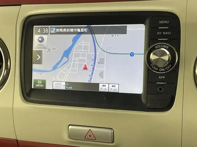 スズキ ラパン ショコラ X 群馬県 2014(平26)年 7.9万km フォレストアクアメタリック 純正７型ナビ　Ｂカメラ　アイドリングストップ　ベンチシート　オートライト　オートエアコン　Ｈ．Ｉ．Ｄ　ワンセグ　ＤＶＤ　ＢＴ　ＡＵＸ　純正フロアマット　ドアバイザー　スマートキー　純正アルミ　禁煙車