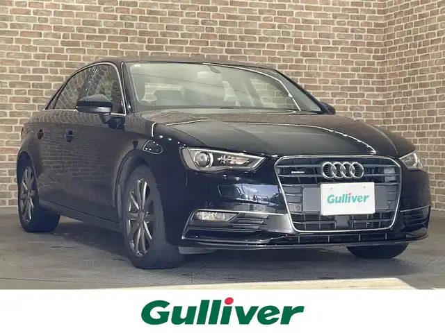 アウディ Ａ３ セダン 1．8 TFSI クワトロ 岩手県 2014(平26)年 14.7万km 黒 ４WD/ターボ/パドルシフト/衝突被害軽減システム/アダプティブクルーズコントロール/コーナーセンサー/横滑り防止装置/アイドリングストップ/純正ナビ/フルセグTV/ETC2.0/オートライト/HIDヘッドライト/フォグライト/１７インチアルミホイール