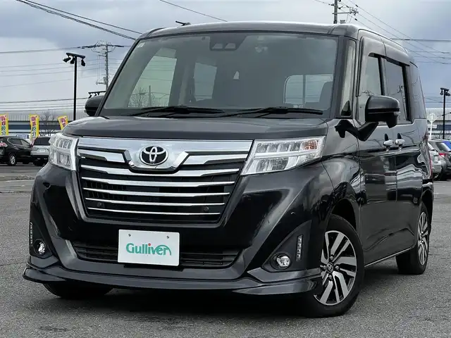 トヨタ ルーミー カスタムG 道央・札幌 2019(平31)年 5.1万km ブラックマイカメタリック ４WD/純正SDナビ/AM/FM/BT/SD/CD/フルセグ/衝突被害軽減ブレーキ/横滑り防止装置/クルーズコントロール/レーンキープアシスト/クリアランスソナー/バックカメラ/ビルトインETC/ドライブレコーダー/アイドリングストップ/両側パワースライドドア/革巻きステアリング/ステアリングリモコン/プッシュスタート/スマートキー/LEDヘッドライト/オートライト/フォグランプ/電動格納ミラー/ウィンカーミラー/純正フロアマット/ドアバイザー