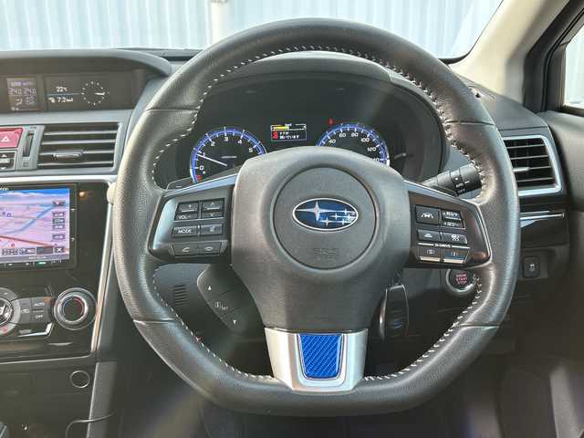 スバル レヴォーグ 1．6GT アイサイト Sスタイル 愛媛県 2015(平27)年 3.6万km ギャラクシーブルーシリカ 純正KENWOODナビ/（Bluetooth/AM/FM/フルセグTV/iPad/SD）/レーダークルーズコントロール/衝突軽減ブレーキ/LEDヘッドライト/コーナーセンサー/パワーシート/ETC/ドライブレコーダー/純正18インチAW/スマートキー/純正フロアマット/レーンキープアシスト/4WD/ダウンヒルアシストコントロール/アイドリングストップ