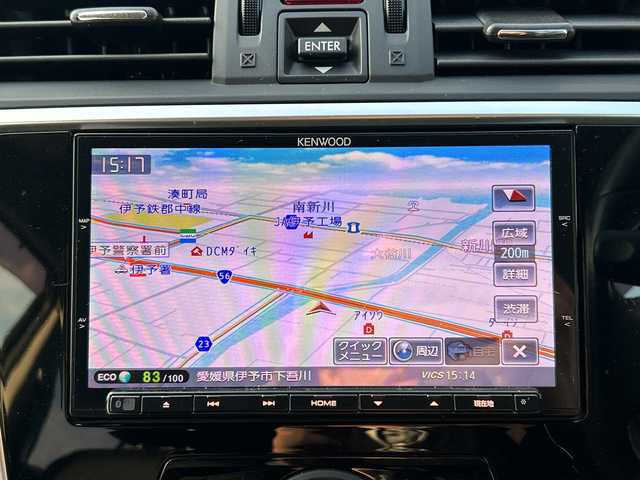 スバル レヴォーグ 1．6GT アイサイト Sスタイル 愛媛県 2015(平27)年 3.6万km ギャラクシーブルーシリカ 純正KENWOODナビ/（Bluetooth/AM/FM/フルセグTV/iPad/SD）/レーダークルーズコントロール/衝突軽減ブレーキ/LEDヘッドライト/コーナーセンサー/パワーシート/ETC/ドライブレコーダー/純正18インチAW/スマートキー/純正フロアマット/レーンキープアシスト/4WD/ダウンヒルアシストコントロール/アイドリングストップ