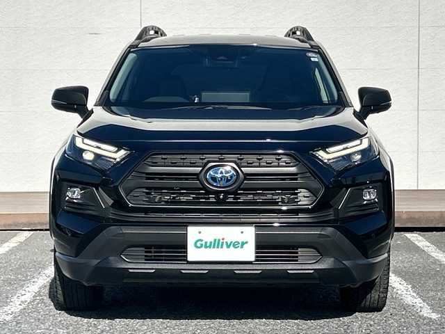トヨタ ＲＡＶ４ HV アドベンチャー オフロードPKGⅡ 千葉県 2023(令5)年 1.4万km アティチュードブラックマイカ 10.5ディスプレイオーディオ　全方位カメラ　黒皮シート　温冷シート　ETC　USB　BT　フルセグ　デジタルミラー　パワーバックドア　1500Wコンセント　電動シート　ルーフレール　A/Tタイヤ