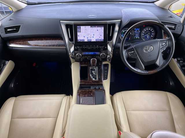 トヨタ アルファードハイブリット G Fパッケージ 岐阜県 2018(平30)年 4.1万km ブラック 純正9インチナビ/CD/DVD/Blu-ray/Bluetooth/SD/USB/AUX/フルセグTV/JBLプレミアムサウンド/ツインムーンルーフ/フリップダウンモニター/デジタルインナーミラー/バックモニター/両側パワースライドドア/アドバンストパーク/三眼LEDヘッドライト/パーキングサポートブレーキ/ToyotaSafetySense/プリクラッシュセーフティ/レーントレーシングアシスト/レーダークルーズコントロール/ロードサインアシスト/オートマチックハイビーム/ブラインドスポットモニター/リヤクロストラフィックアラート/クリアランスソナー/パワーバックドア/パワーシート/レザーシート/シートヒーター/エアシート/ステアリングヒーター/革巻きステアリング/ステアリングリモコン/ドライブレコーダー/ETC2.0/電動パーキングブレーキ/ブレーキホールド/オートLEDヘッドライト/純正ドアバイザー/純正17インチアルミホイール