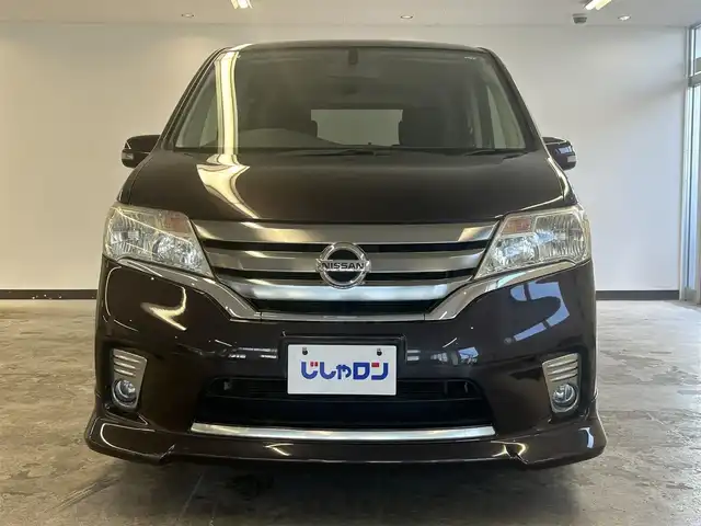 日産 セレナ ハイウェイスター S HV Vエアロ 静岡県 2013(平25)年 6.5万km オーロラモーヴ (株)IDOMが運営する【じしゃロン浜松店】の自社ローン専用車両になりますこちらは現金またはオートローンご利用時の価格です。自社ローンご希望の方は別途その旨お申付け下さい/純正ナビ（MM５１３D-L）/CD/DVD/AM/FM/Bluetooth/社外フリップダウンモニター（アルパイン）/両側パワースライドドア/インテリジェントキー/電動格納ミラー/ドアバイザー/フロアマット/フォグランプ