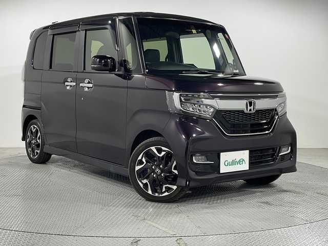 ホンダ Ｎ ＢＯＸ カスタム G L ターボ ホンダセンシング 広島県 2018(平30)年 5.1万km プレミアムベルベットパープル・パール 純正ナビ/両側パワースライドドア/バックカメラ/パドルシフト/ハーフレザーシート/ホンダセンシング/・衝突軽減ブレーキ/・レーンキープアシスト/・アダプティブクルーズコントロール/・オートハイビーム/・誤発進抑制機能/LEDヘッドランプ/純正15インチAW/ETC/スマートキー
