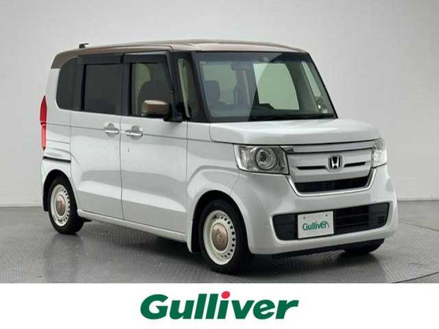ホンダ Ｎ ＢＯＸ G･L ホンダセンシング カッパーブラウンスタイル 兵庫県 2018(平30)年 3万km プラチナホワイトパール カラー：パールII（天井：カッパー）/ホンダセンシング/両側パワースライドドア/ナビ・ワンセグTV/バックカメラ/ビルトインETC/LEDヘッドライト/オートライト/プッシュスタート/スマートキー2本