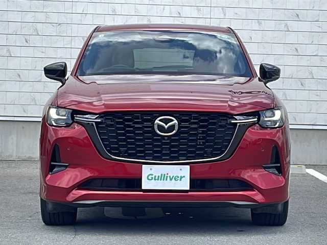 マツダ ＣＸ－６０ XD HV プレミアムスポーツ 山形県 2022(令4)年 4.5万km ソウルレッドクリスタルM 禁煙車/ワンオーナー/パノラマサンルーフ/スマートブレーキサポート（SBS）/ドライバー異常時対応システム（DEA）/ドライバー・アテンション・アラート（DAA）/レーンキープアシストシステム（LAS）/AT誤発進抑制制御/クルージング＆トラフィックサポート（CTS）/ダウンヒルアシストコントロール/360°カメラ/パーキングソナー/レーダークルーズコントロール/ブラインドスポットモニター/ヘッドアップディスプレイ/ナッパ本革ハーフレザーシート/12.3インチマツダコネクトナビ/AUX/USB/AppleCarPlay/AndroidAuto/フルセグ/BOSEサウンドシステム/純正ドライブレコーダー/パワーバックドア/メモリ付パワーシート/シートヒーター/ベンチレーション/ステアリングヒーター/ワイヤレス充電/ビルトインETC/100V充電/電動パーキングブレーキ/オートホールド/20インチ純正AW/スマートキー/LEDヘッドライト/オートハイビーム
