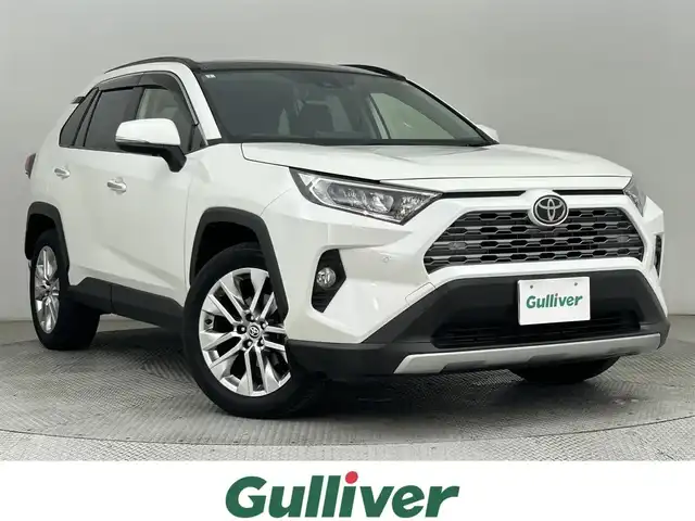 トヨタ ＲＡＶ４ G Zパッケージ 道央・札幌 2020(令2)年 3.2万km ホワイトパールクリスタルシャイン ・ワンオーナー/・４WD/・純正SDナビ/・CD/DVD/SD/BT/・フルセグTV/・パノラマルーフ/・バックカメラ/・ビルトインETC/・ドライブレコーダー/・デジタルインナーミラー/・トヨタセーフティセンス/・プリクラッシュセーフティ/・レーンキープアシスト/・クルーズコントロール/・クリアランスソナー/・横滑り防止装置/・オートマチックハイビーム/・オートライト/・パワーバックドア/・D+N席シートヒーター/・D+N席パワーシート/・純正19インチAW/・純正フロアマット/・プッシュスタート/・スマートキー/・スペアキー/・保証書/・取扱説明書
