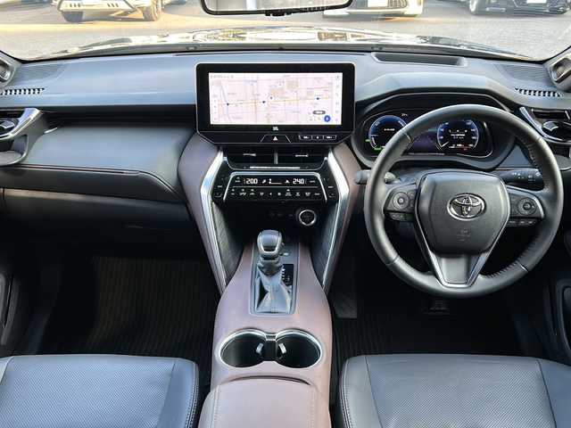 トヨタ ハリアー ハイブリッド Z レザーパッケージ 愛知県 2025(令7)年 0.4万km プレシャスブラックパール メーカーオプションナビ/JBLサウンド/モデリスタエアロ（F/S/R）/録画機能付きデジタルインナーミラー/ToyotaSafetySense/・プリクラッシュセーフティ/・レーントレーシングアシスト/・レーダークルーズコントロール/・ロードサインアシスト/クリアランスソナー/パノラミックビューモニター/パワーバックドア/HUD/ビルトインETC2.0/ブラインドスポットモニター/レザーシート/前席パワーシート（運転席メモリ機能付き）/シートヒーター/エアシート/ステアリングヒーター/LEDヘッドライト/オートライト/オートハイビーム/フォグランプ/スマートキー/プッシュスタート/パーキングサポートブレーキ/EVモード・ecoモード・スポーツモード/ISOFIX/保証書/取扱説明書