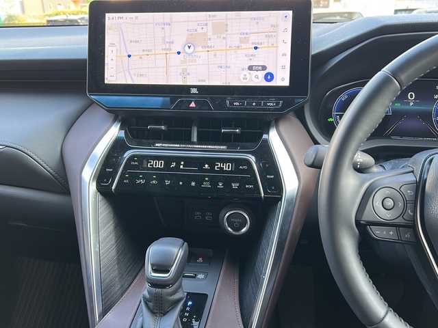 トヨタ ハリアー ハイブリッド Z レザーパッケージ 愛知県 2025(令7)年 0.4万km プレシャスブラックパール メーカーオプションナビ/JBLサウンド/モデリスタエアロ（F/S/R）/録画機能付きデジタルインナーミラー/ToyotaSafetySense/・プリクラッシュセーフティ/・レーントレーシングアシスト/・レーダークルーズコントロール/・ロードサインアシスト/クリアランスソナー/パノラミックビューモニター/パワーバックドア/HUD/ビルトインETC2.0/ブラインドスポットモニター/レザーシート/前席パワーシート（運転席メモリ機能付き）/シートヒーター/エアシート/ステアリングヒーター/LEDヘッドライト/オートライト/オートハイビーム/フォグランプ/スマートキー/プッシュスタート/パーキングサポートブレーキ/EVモード・ecoモード・スポーツモード/ISOFIX/保証書/取扱説明書