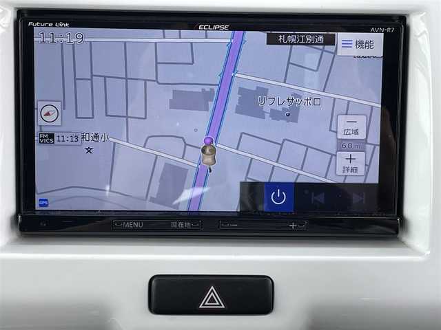スズキ ハスラー G 道央・札幌 2017(平29)年 9.5万km ムーンライトバイオレットパールメタリック/ホワイト2トーンルーフ ・４WD/・社外SDナビ/　CD・DVD・SD・Bluetooth/・フルセグTV/・アイドリングストップ/・スマートキー/・衝突軽減ブレーキ/・横滑り防止装置/・ダウンヒルアシストコントロール/・グリップコントロール/・オートライト/・シートヒーター/・プッシュスタート/・ドアバイザー/・電動格納ミラー/・ベンチシート/・取扱説明書/・保証書/・スペアキー