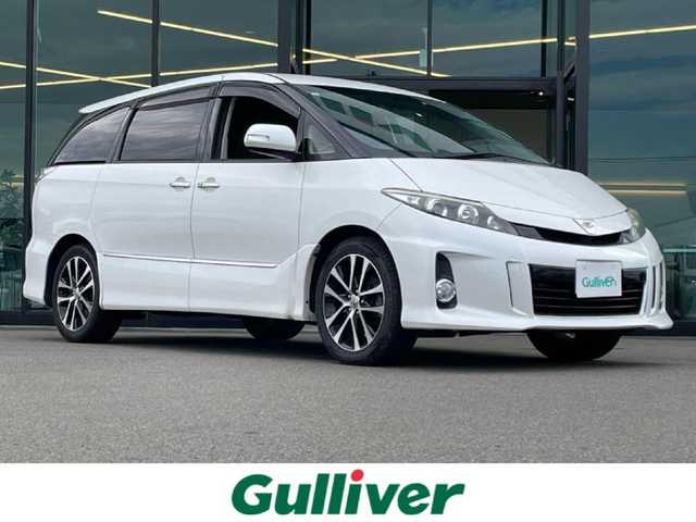 トヨタ エスティマ アエラス プレミアムエディション 東京都 2015(平27)年 7万km ホワイトパールクリスタルシャイン /純正8インチナビ（NSZA-X64T）//バックカメラ//CD/DVD/BT/AM/FM/USB//クルーズコントロール//両側パワースライドドア//HIDヘッドライト//フォグランプ//純正フリップダウンモニター//ハーフレザーシート//シートヒーター//運転席パワーシート//プッシュスタート
