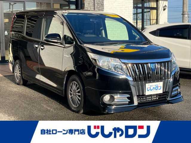 トヨタ エスクァイア ハイブリッド Gi 高知県 2015(平27)年 14万km ブラック (株)IDOMが運営する【じしゃロン高知店】の自社ローン専用車両になります。こちらは現金またはオートローンご利用時の価格です。自社ローンご希望の方は別途その旨お申付け下さい
