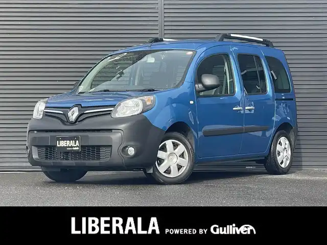 ルノー カングー ゼン 山梨県 2017(平29)年 6万km 青 ワンオーナー/carrozzeriaナビ(AM/FM/SD/BT/フルセグTV)/バックカメラ/両側スライドドア/横滑り防止装置/エクステンデッドグリップ/ルーフレール/ETC/ドライブレコーダー/純正フロアマット/スペアキー×1/保証書/取扱説明書