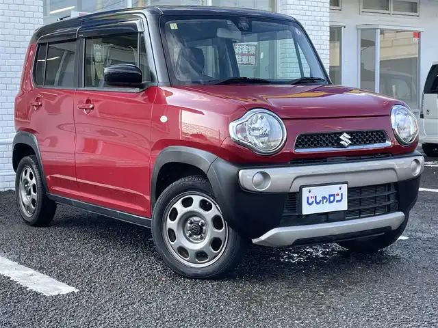 スズキ ハスラー G 徳島県 2017(平29)年 4.3万km フェニックスレッドパール/ブルーイッシュブラックパール (株)IDOMが運営する【じしゃロン徳島店】の自社ローン専用車両になりますこちらは現金またはオートローンご利用時の価格です。/自社ローンご希望の方は別途その旨お申付け下さい”										/										衝突軽減被害ブレーキ　/社外ナビゲーション　/（ワンセグ/CD/ラジオ/Bluetooth)/バックカメラ　/ＥＴＣ　/ハロゲンヘッドライト/ヘッドライトレベリング/アイドリングストップ　/電動格納ミラー/両シートヒーター　/プッシュスタート　/スマートキー　/トラクションコントロール　/社外フロアマット　/サイドバイザー/１２V１２０Wアクセサリーソケット