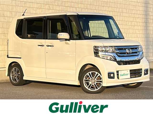 ホンダ Ｎ ＢＯＸ カスタム G SSパッケージ 茨城県 2017(平29)年 10.9万km プレミアムホワイトパールⅡ ワンオーナー/純正メモリナビ【VXM-174VFi】/両側パワースライドドア/シートヒーター/ETC/バックカメラ/オートライト/HIDヘッドライト/純正14inアルミホイール/純正フロアマット/スマートキー/スペアキー/取扱説明書/保証書