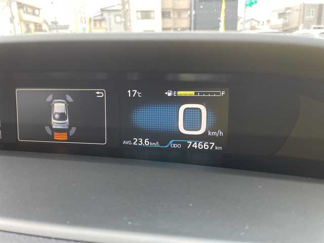 トヨタ プリウス A ツーリングセレクション 石川県 2016(平28)年 7.5万km ワイン 純正９型ナビ　フルセグＴＶ　バックカメラ　ＬＥＤヘッドライト　ＥＴＣ　革シート　トヨタセーフティセンス　シートヒーター　社外アルミホイール　レーダークルーズ　フォグランプ