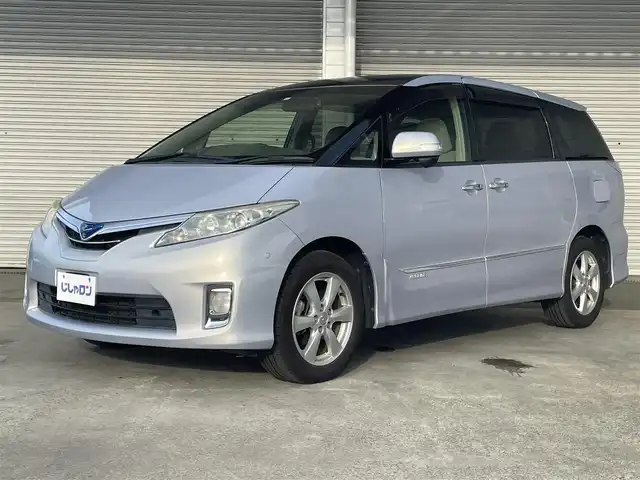 トヨタ エスティマ ハイブリッド G 茨城県 2012(平24)年 8.7万km ライトパープルマイカ じしゃロン水戸店販売車両